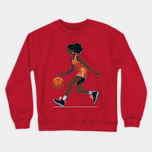 Female basketball player Crewneck Sweatshirt